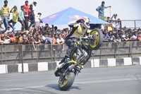 Nagarjuna and Nagachaitanya at Red Bull F1 Showrun